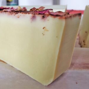 A white homemade soap